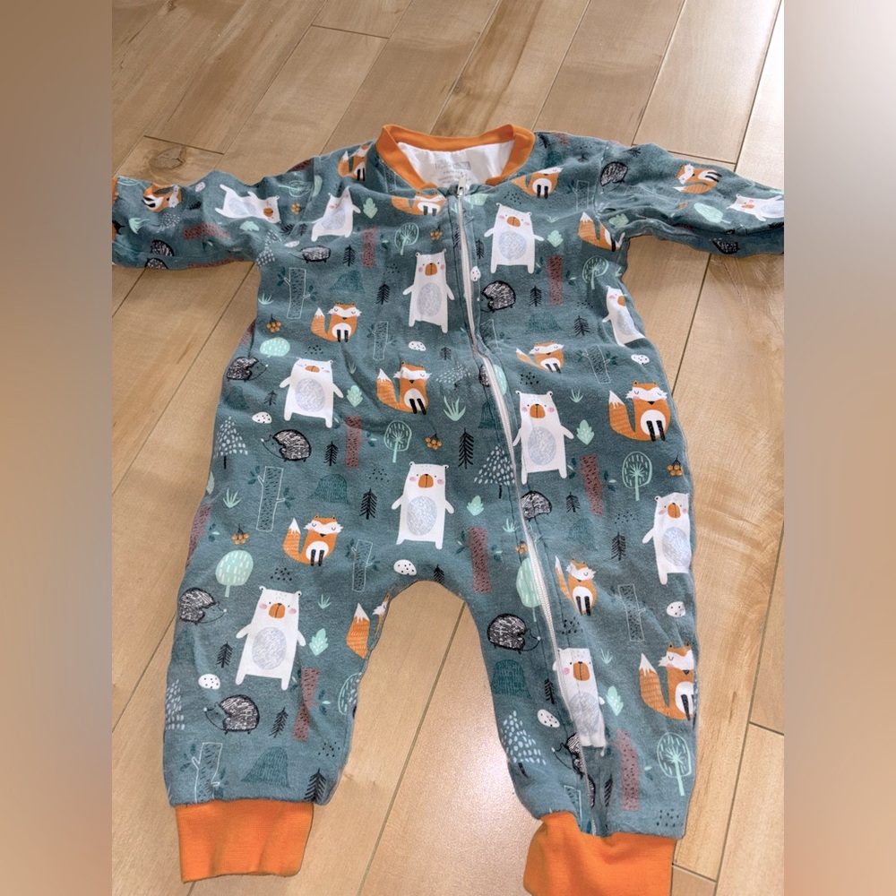 Kids Forest Animal Print One Piece